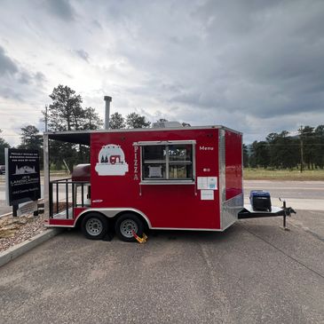 Wood fire pizza trailer 