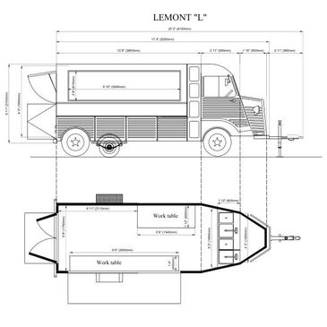 Vintage Style Food Trailer 