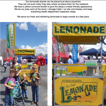 Lemonade & Pretzel Stands - Complete Biz Equipment  Cart Fleet for Sale 