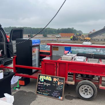 Open food trailer 