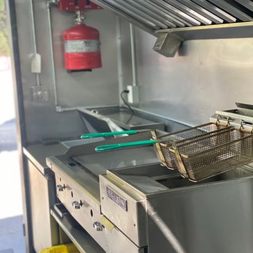 14ft white commercial food trailer