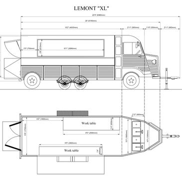 Vintage Style Food Trailer 