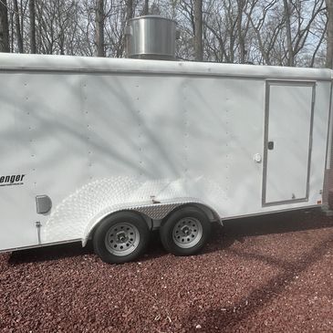 Unwrapped 16' Food Trailer for Sale